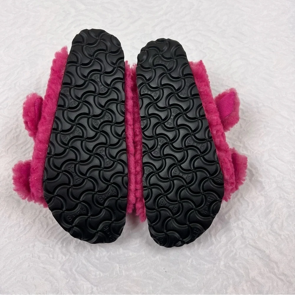 Birkenstock Arizona Kids Shearling Sandals Pink 35